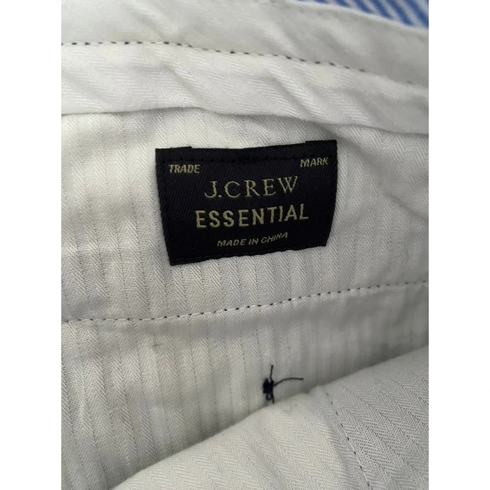 J Crew Essential Relaxed Fit Navy Blue Chino Pants Mens Size 34x31 Casual Preppy